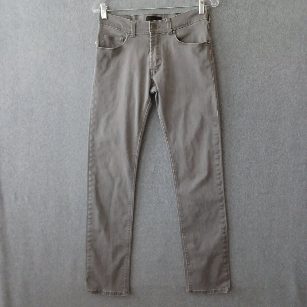 Zara Black Tag Jeans Mens 29 Gray Straight Leg Tapered Fit Workwear Pants